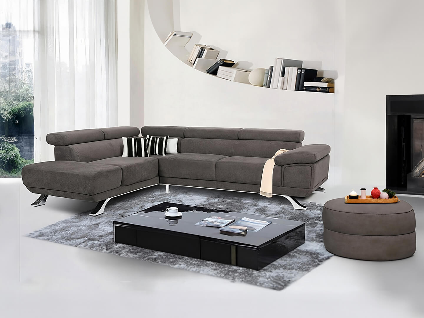 danae small corner sofa modern - Lux Furniture