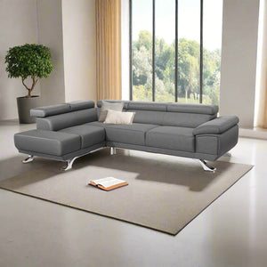 Μοντέρνος Γωνιακός Καναπές Δανάη | Lux Furniture / Danae grey