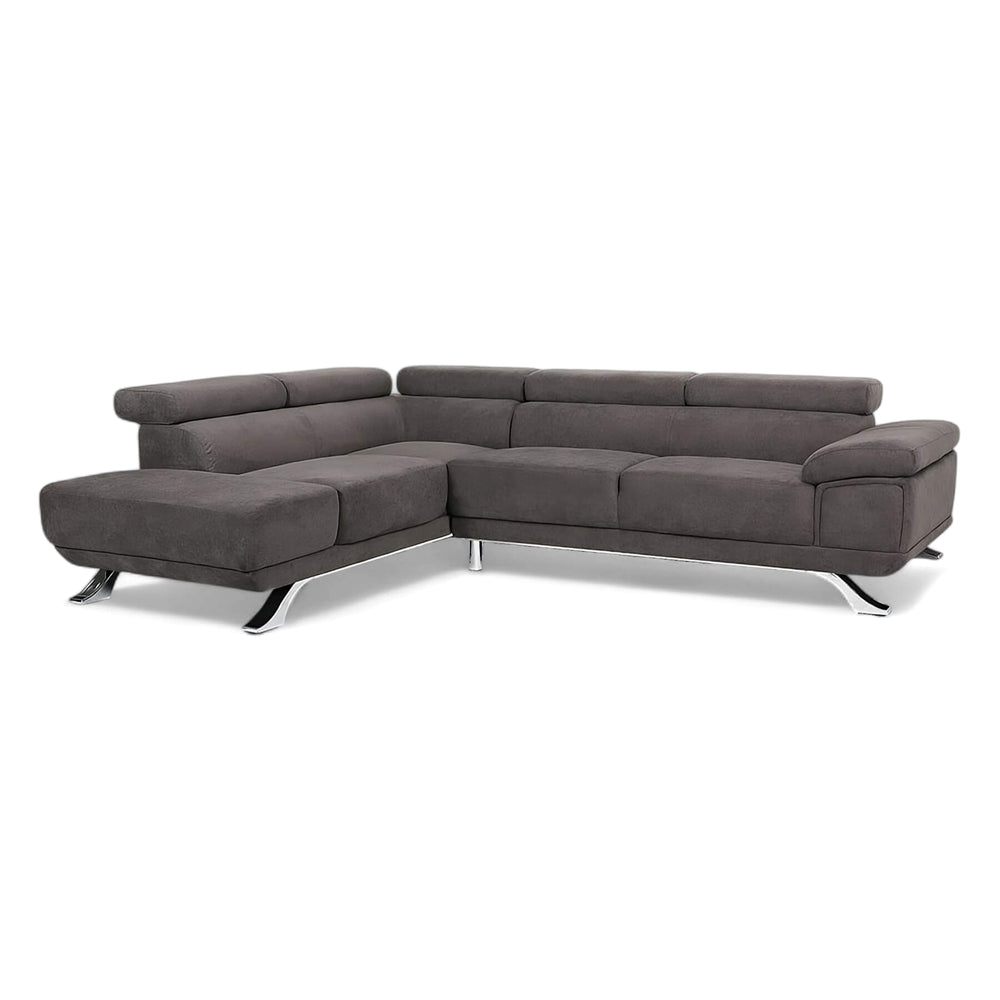 Μοντέρνος Γωνιακός Καναπές Δανάη | Lux Furniture / Danae grey brown