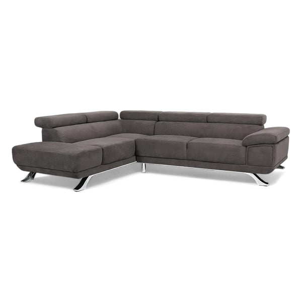 Μοντέρνος Γωνιακός Καναπές Δανάη | Lux Furniture / Danae grey brown