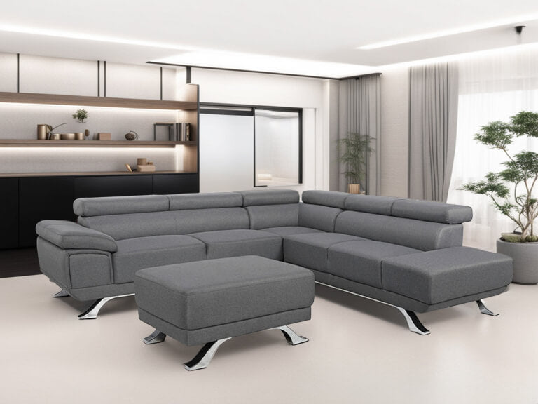 danae extra corner sofa modern - Lux Furniture / Light grey