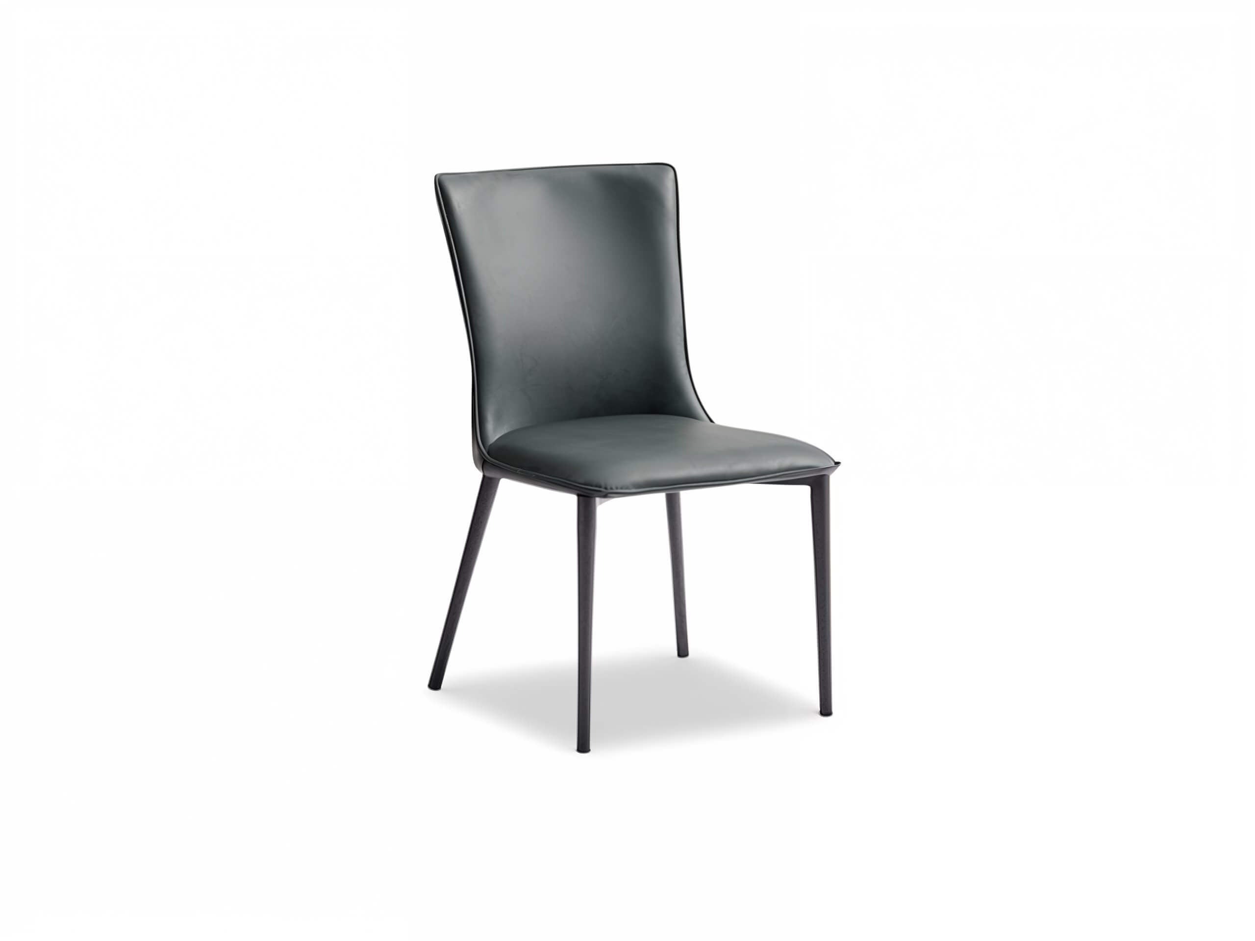 black dining chair pvc 2242 - Lux Furniture