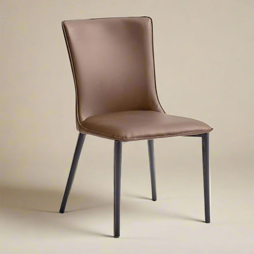 кухонный стул black dining chair pvc 2242 - Lux Furniture / Brown