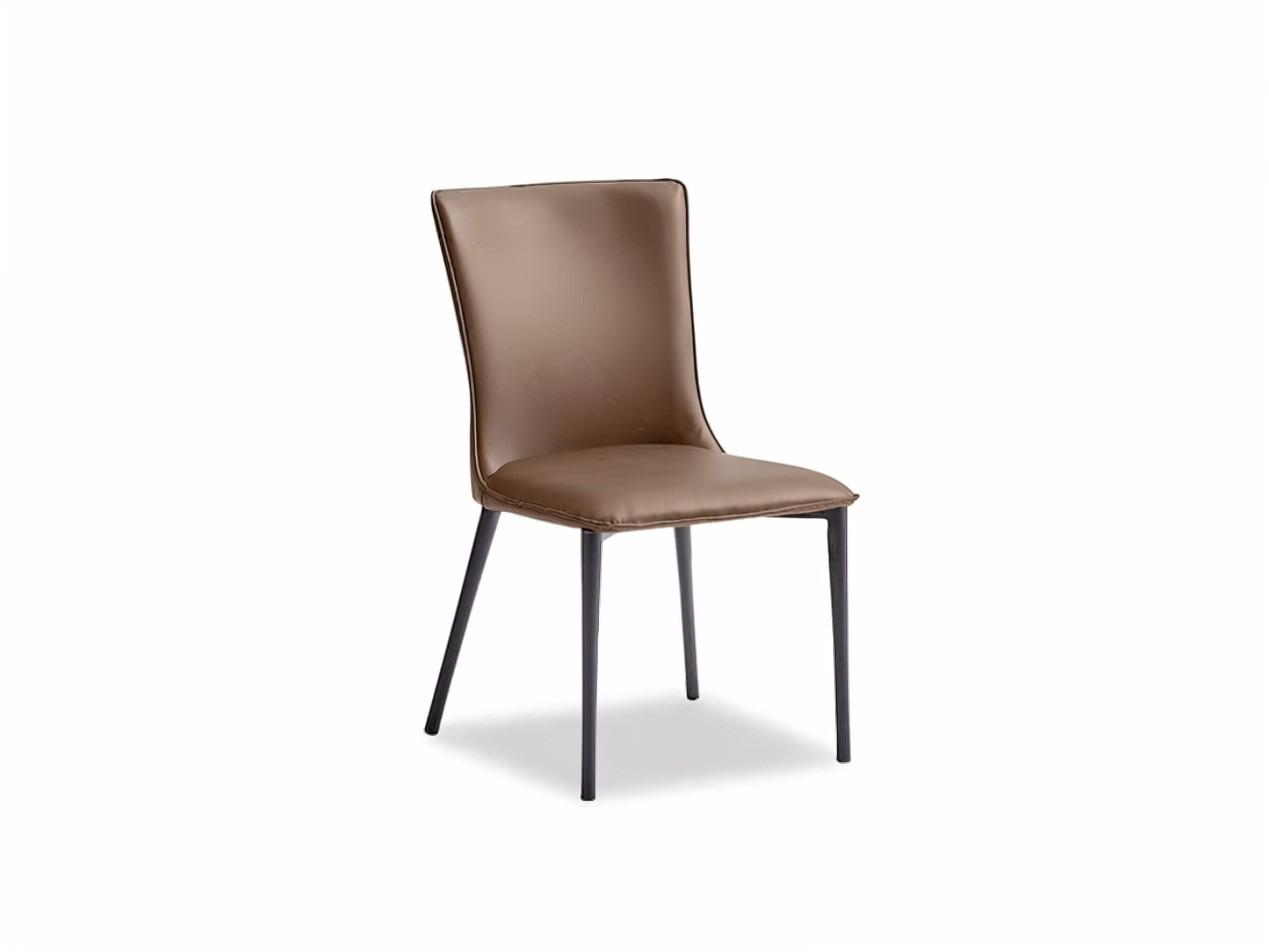 καρέκλα κουζίνας black dining chair pvc 2242 - Lux Furniture / Brown