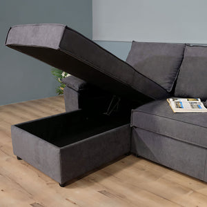 Modern corner sofa bed Dugat | LUX FURNITURE / Grey