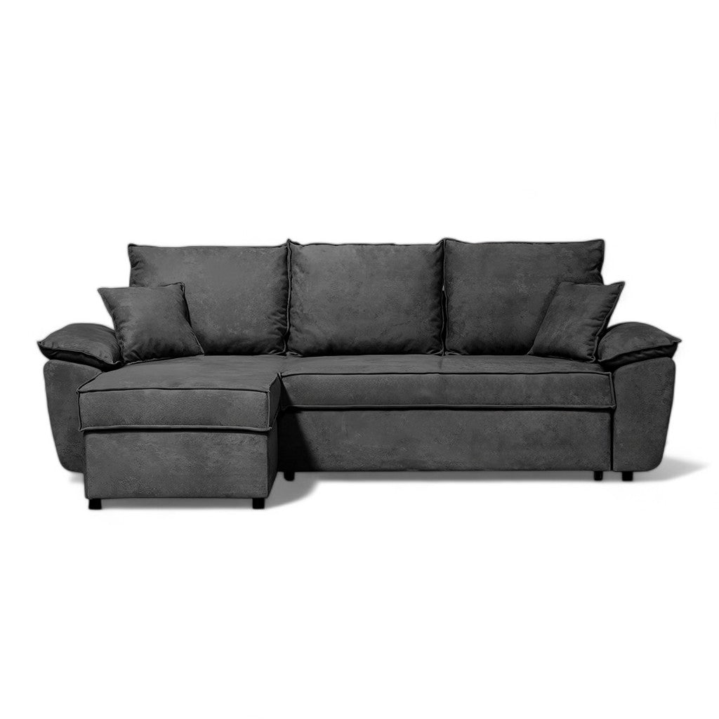  Μοντέρνος γωνιακός καναπές κρεβάτι Dugat | LUX FURNITURE / Grey