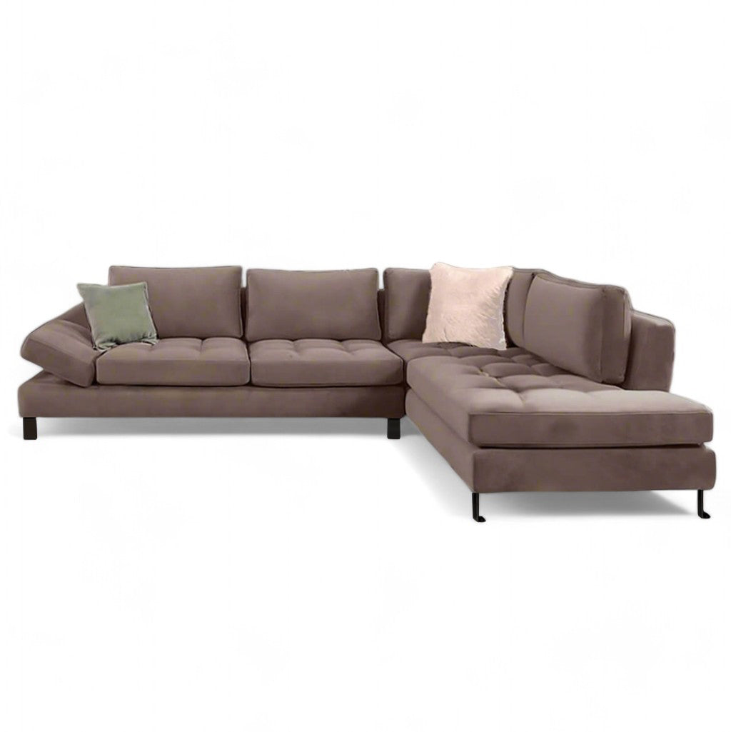 Μοντέρνος Αδιάβροχος Γωνιακός Καναπές ESTELA | Lux Furniture / Light Brown