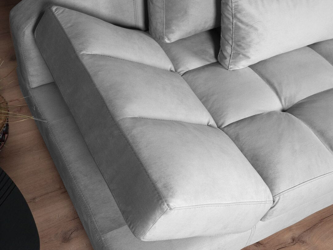 Estella sofa modern sectional - Lux Furniture / Light grey