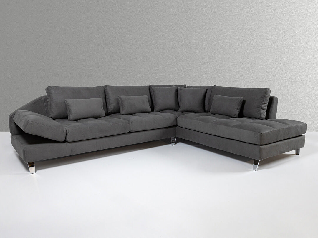 estella sofa dark grey- Lux Furniture / Grey