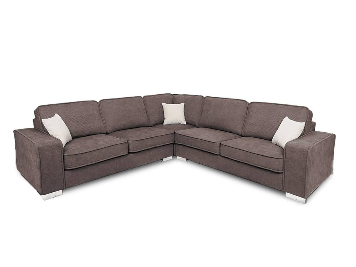 large corner sofa Fandy / Brown