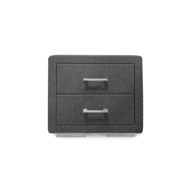 Μοντέρνο Γκρίζο Κομοδίνο Γαλήνη | Lux Furniture