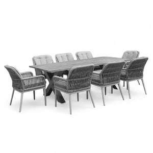 Aluminum Garden Dining Set with Chairs Havai | Lux Furniture