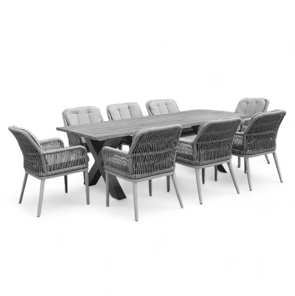 Aluminum Garden Dining Set with Chairs Havai | Lux Furniture