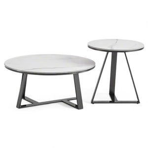Круглые журнальные столики Итаки (чёрный) | Lux Furniture