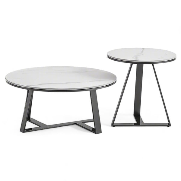 Круглые журнальные столики Итаки (чёрный) | Lux Furniture