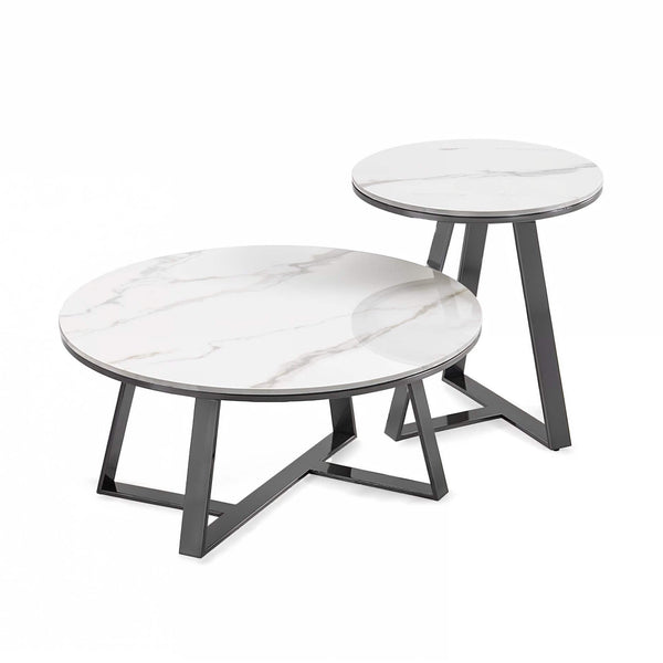 Круглые журнальные столики Итаки (чёрный) | Lux Furniture
