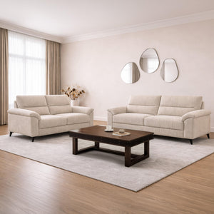 Σετ καναπέ Evora, Μπεζ / Beige