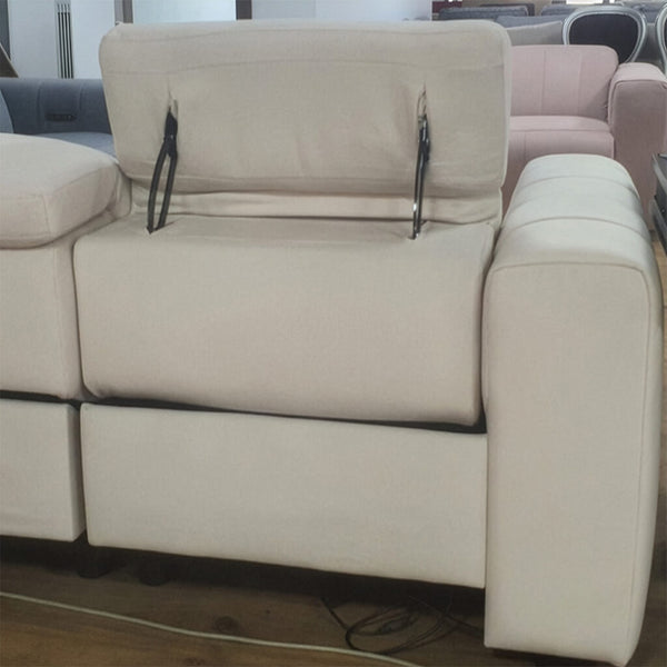 Ανακλινόμενο Σετ καναπέ Bianca, Μπεζ / Beige