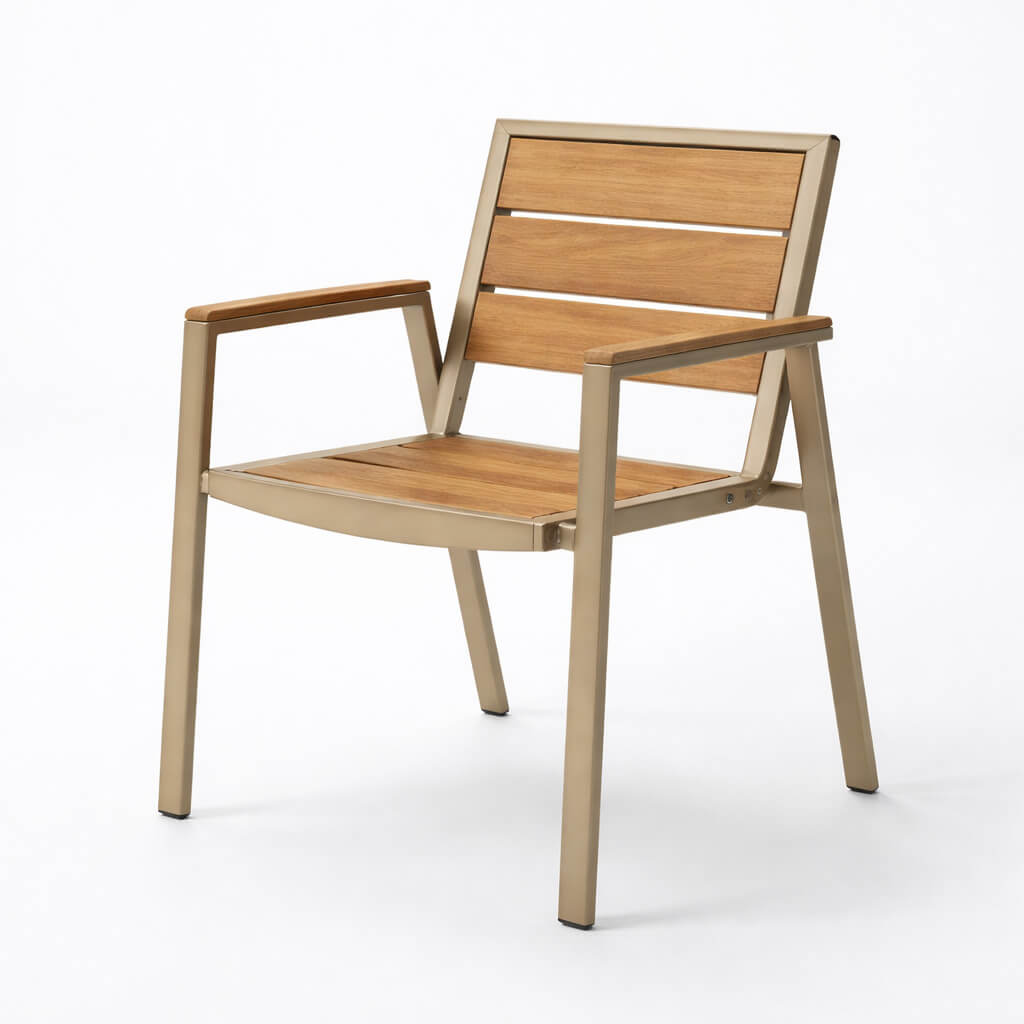 karekla exoterikou chorou armando – alouminio – beige kafe – me mpratsa – moderno style