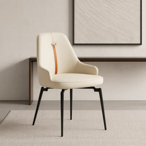 dining chair 2236, leatherette, beige, modern design