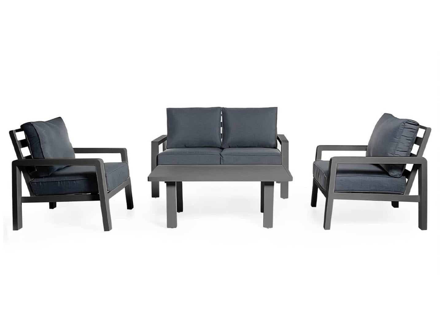 aluminium garden seating set kriti - Lux Furniture / Black