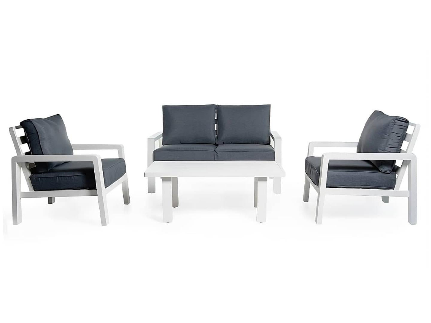 aluminium garden seating set kriti - Lux Furniture / White