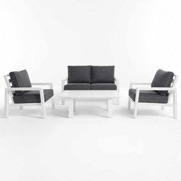 Σετ Εξωτερικού Χώρου Κρήτη Αλουμίνιο | Lux Furniture / White