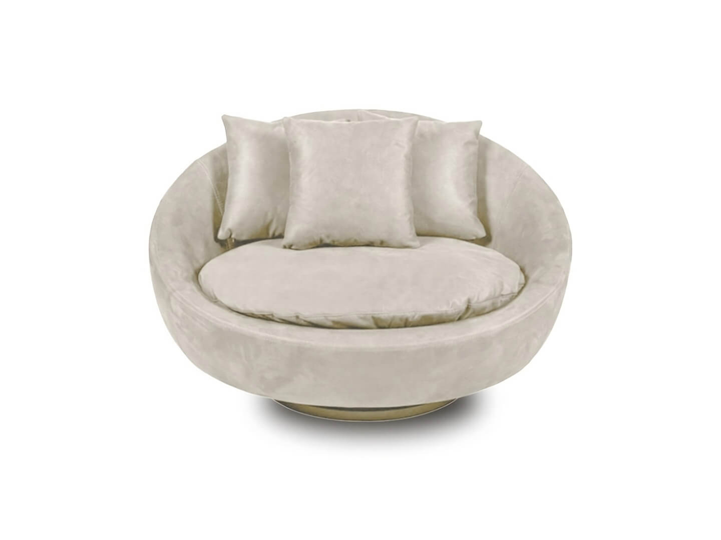 round armchair Lacoon / Ivory