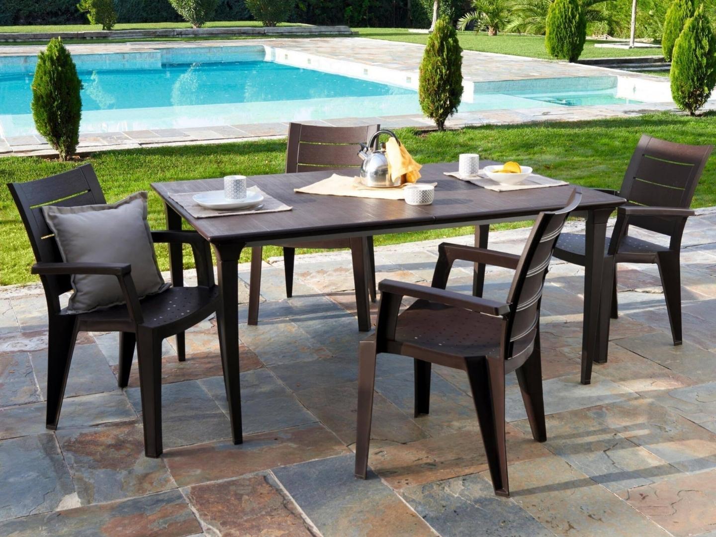 garden table plastic recycled EXTENDABLE- LUX FURNITURE