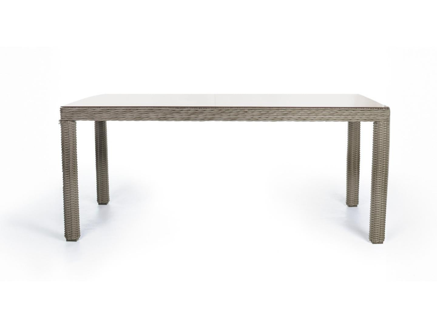 Leukada wicker rattan dining table set outdoor - Lux Furniture
