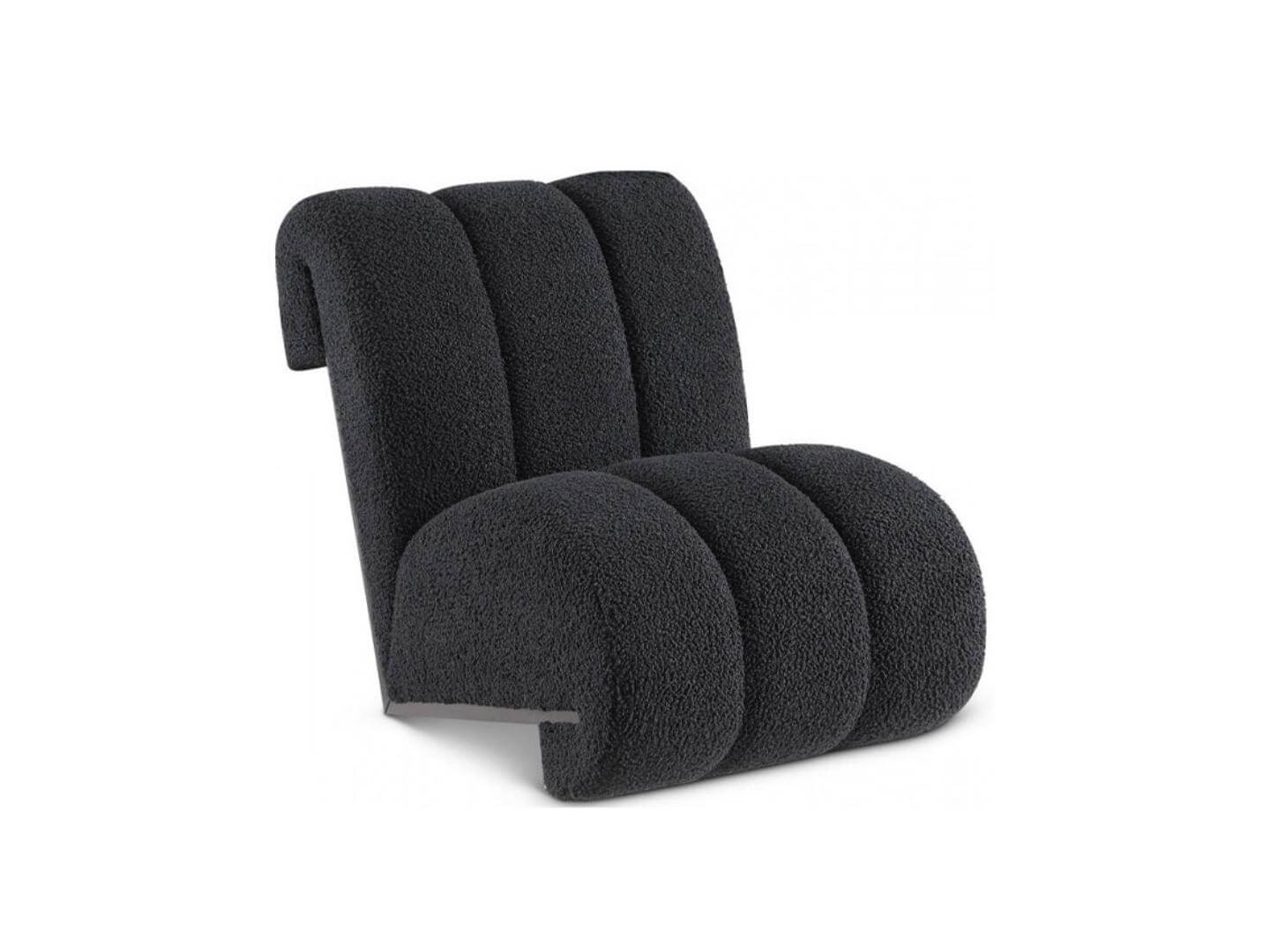 viego armchair black color - LUX FURNITURE