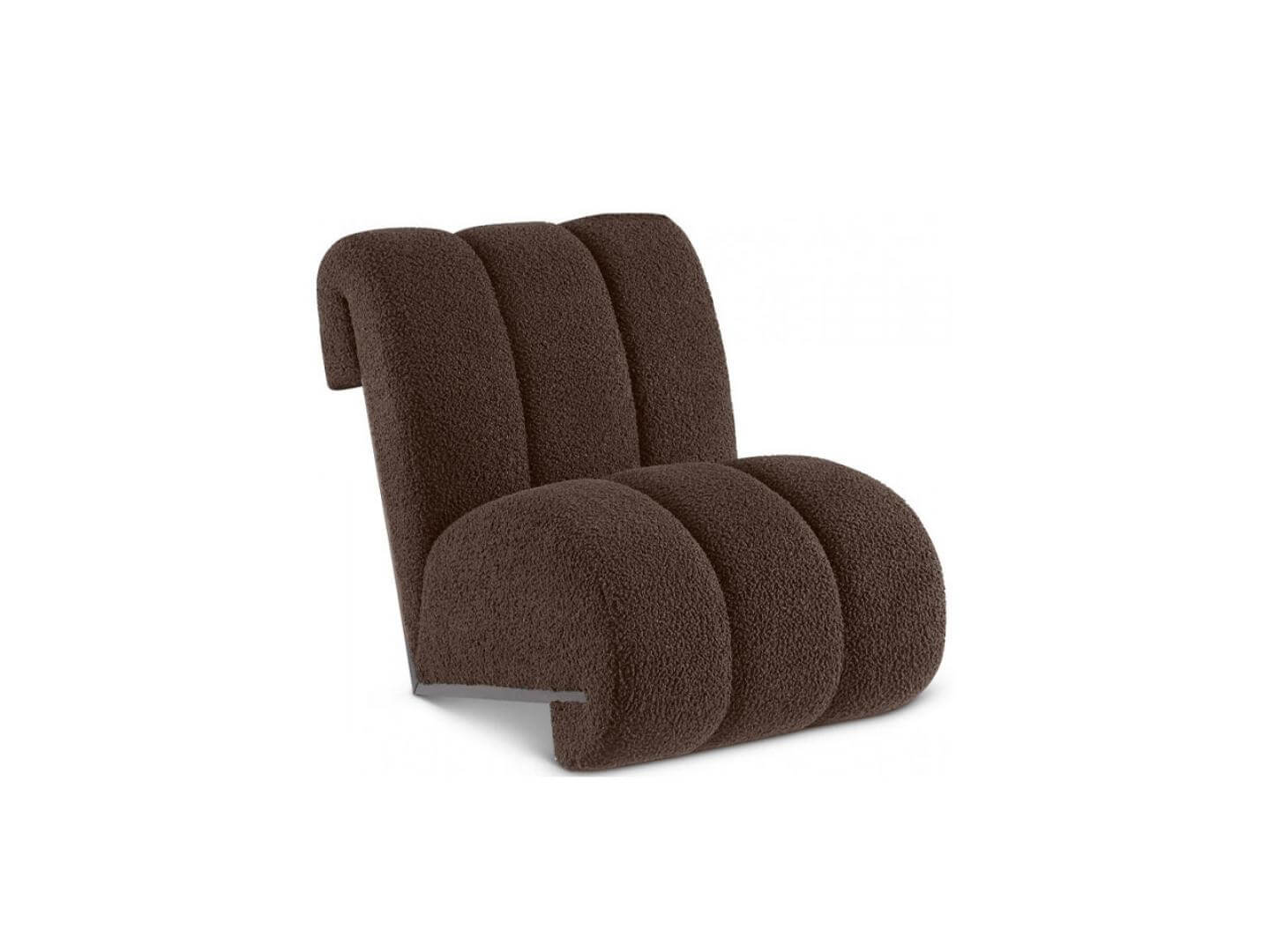 viego armchair brown color - LUX FURNITURE