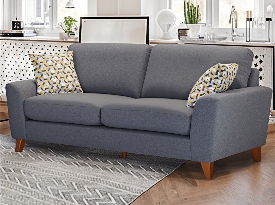 τριθέσιος καναπές classic 3 seater sofa renata / Grey