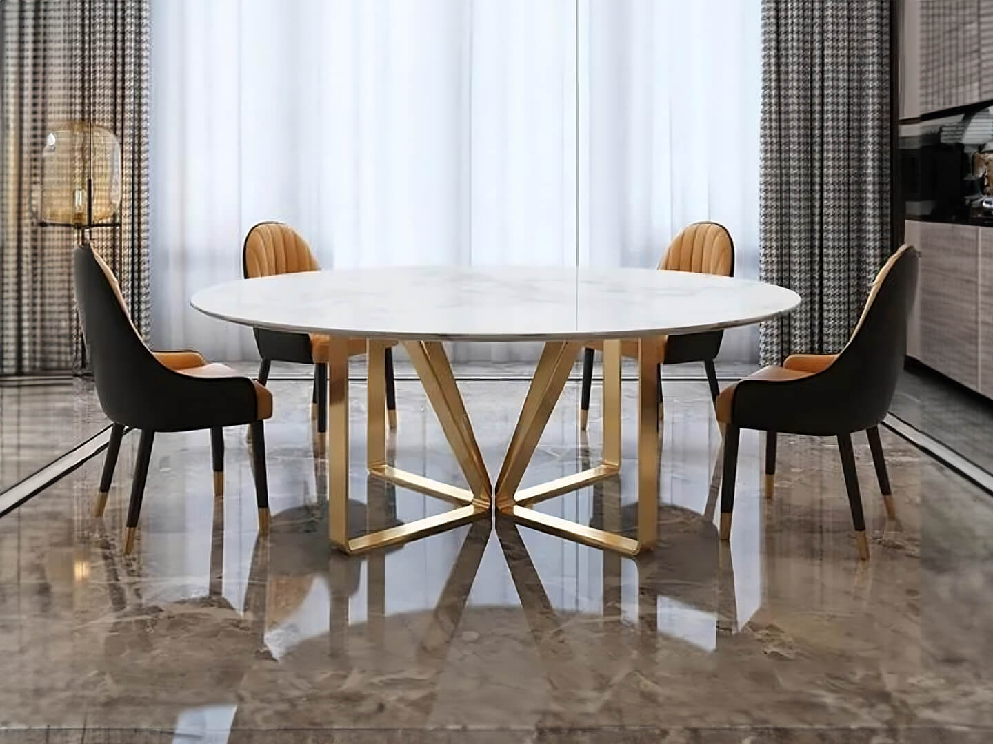 SRD048 dining table marble - Lux Furniture