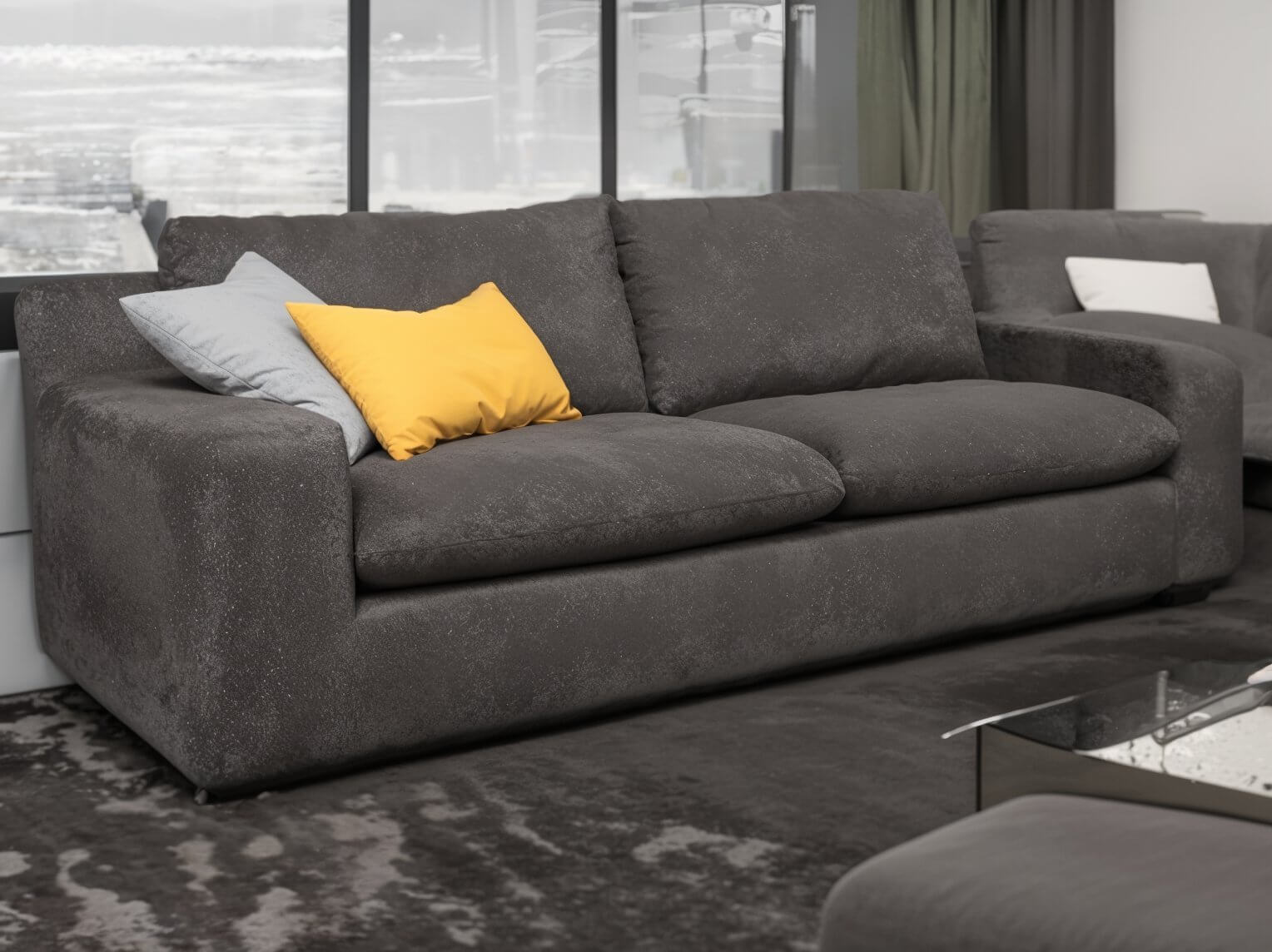 marcello τριθέσιος καναπές / Dark grey