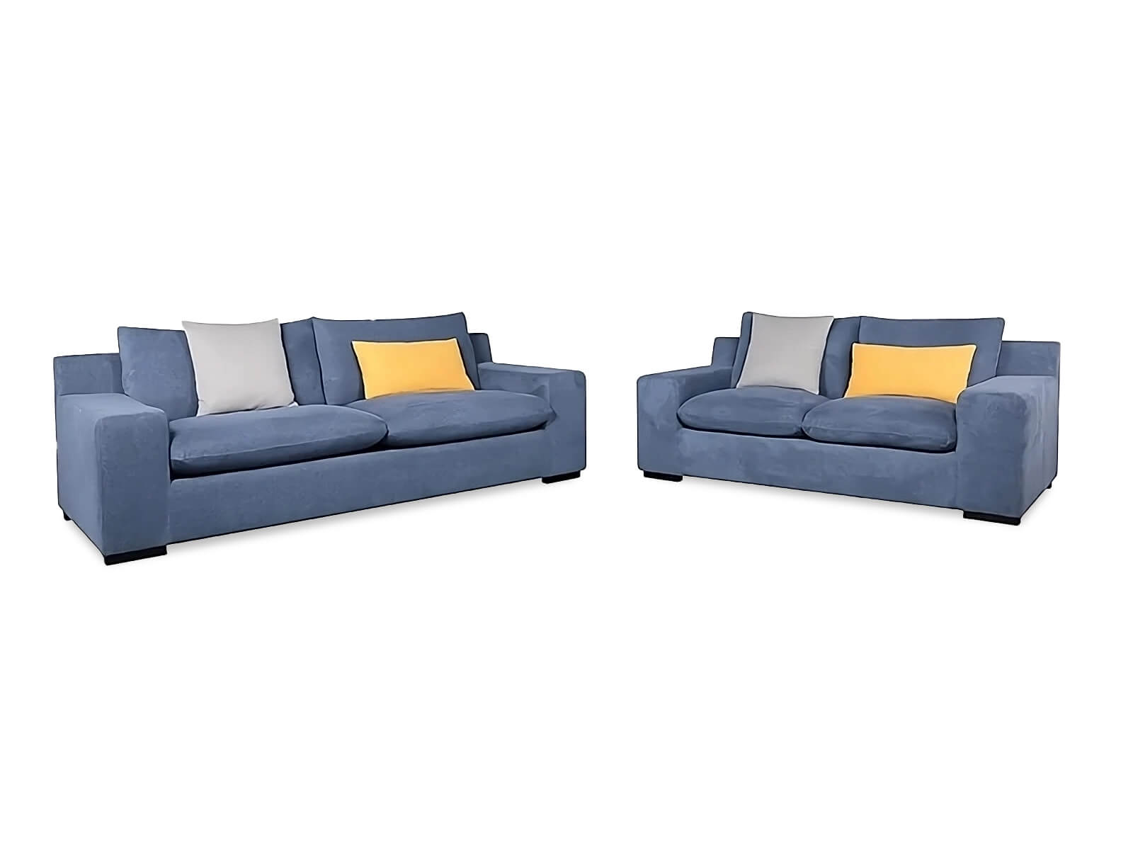 marcello set blue sofa - Lux Furniture