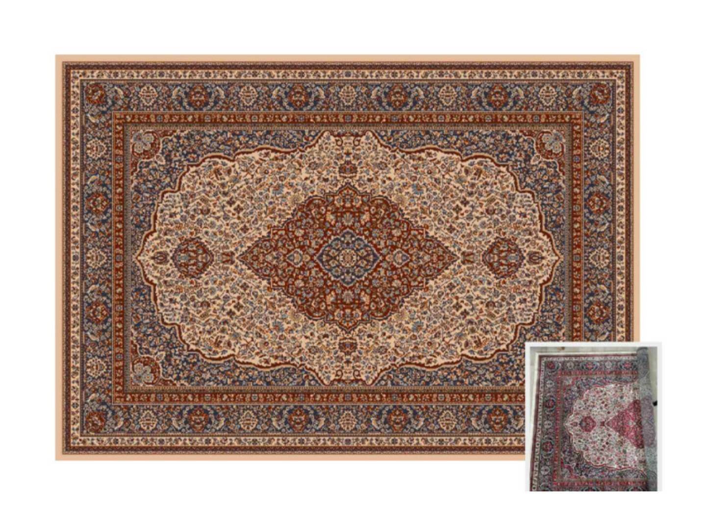 classical red rug - Lux Furniture