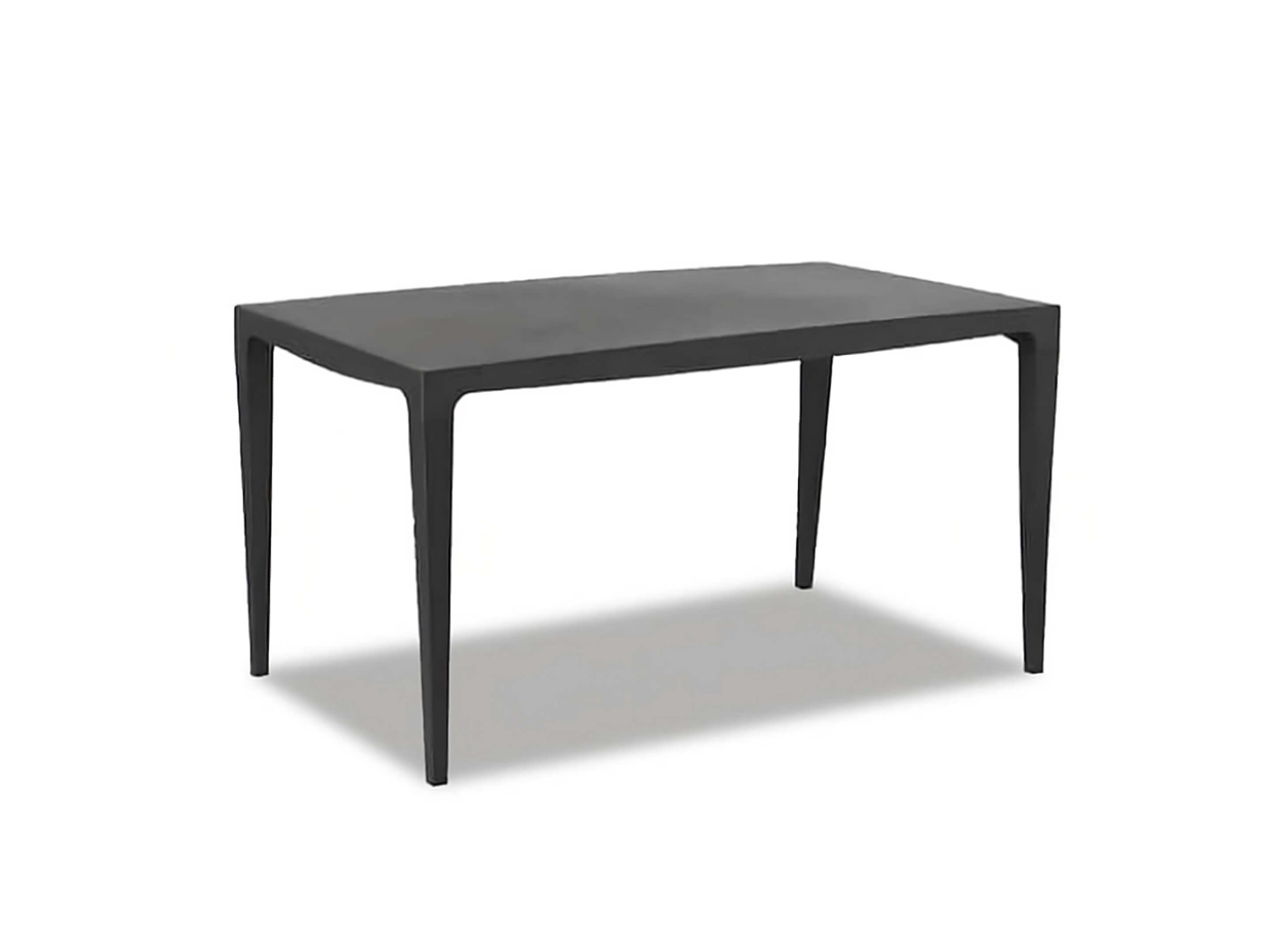 outdoor plastic dining table black - Lux Furniture