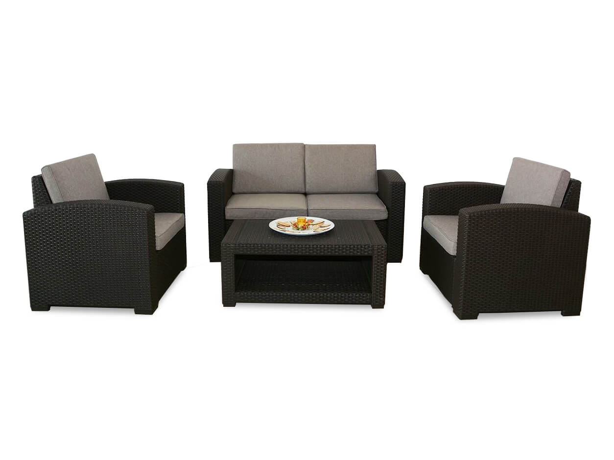 outdoor sofa set milos rattan - Lux Furniture