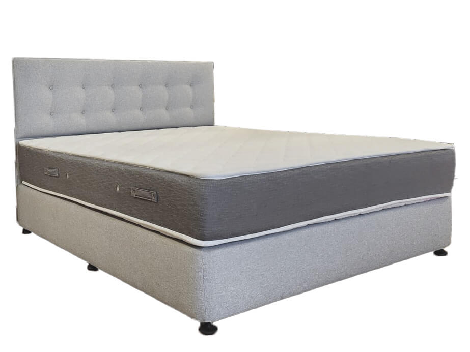 bed set buttons headboard - Lux Furniture
