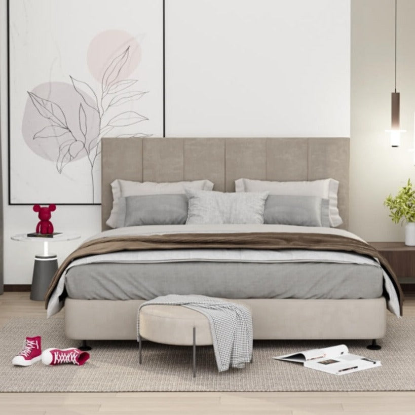 BED BASE SET WITH HEADBOARD towers - Lux Furniture