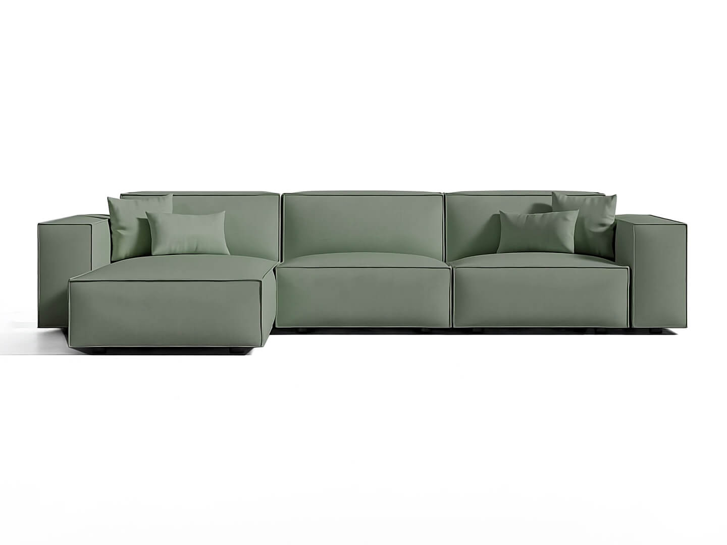 nur sofa sectional green- Lux Furniture