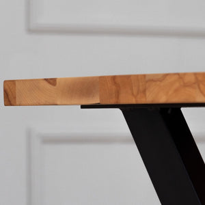oak dining table-LUX FURNITURE