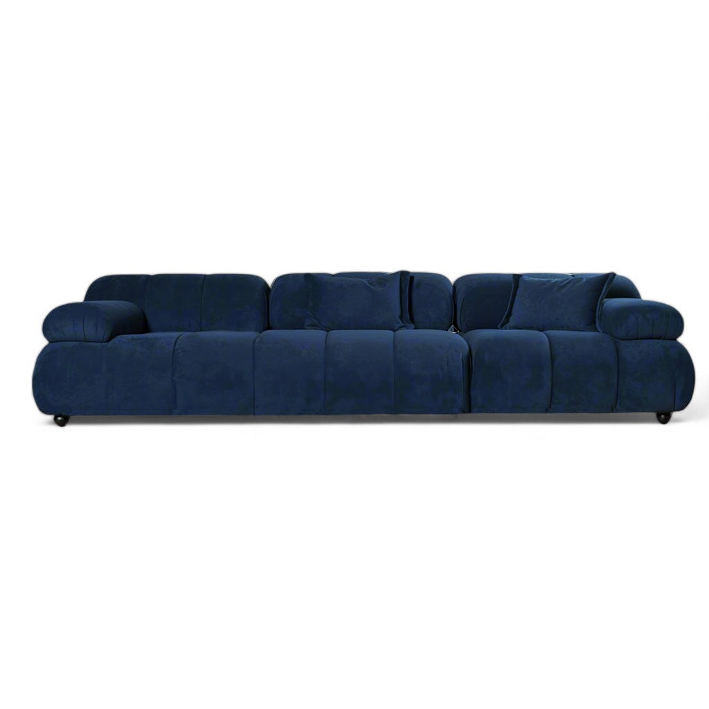 Mοντέρνος τριθέσιος μπλε καναπές ΟDISE | Lux Furniture
