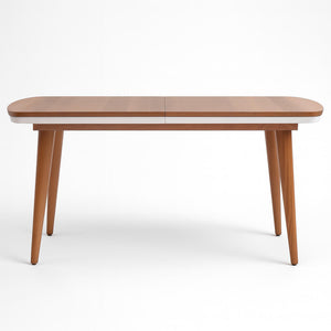 שולחן אוכל אופרה, עץ, אגוז, נפתח, עיצוב mid-century