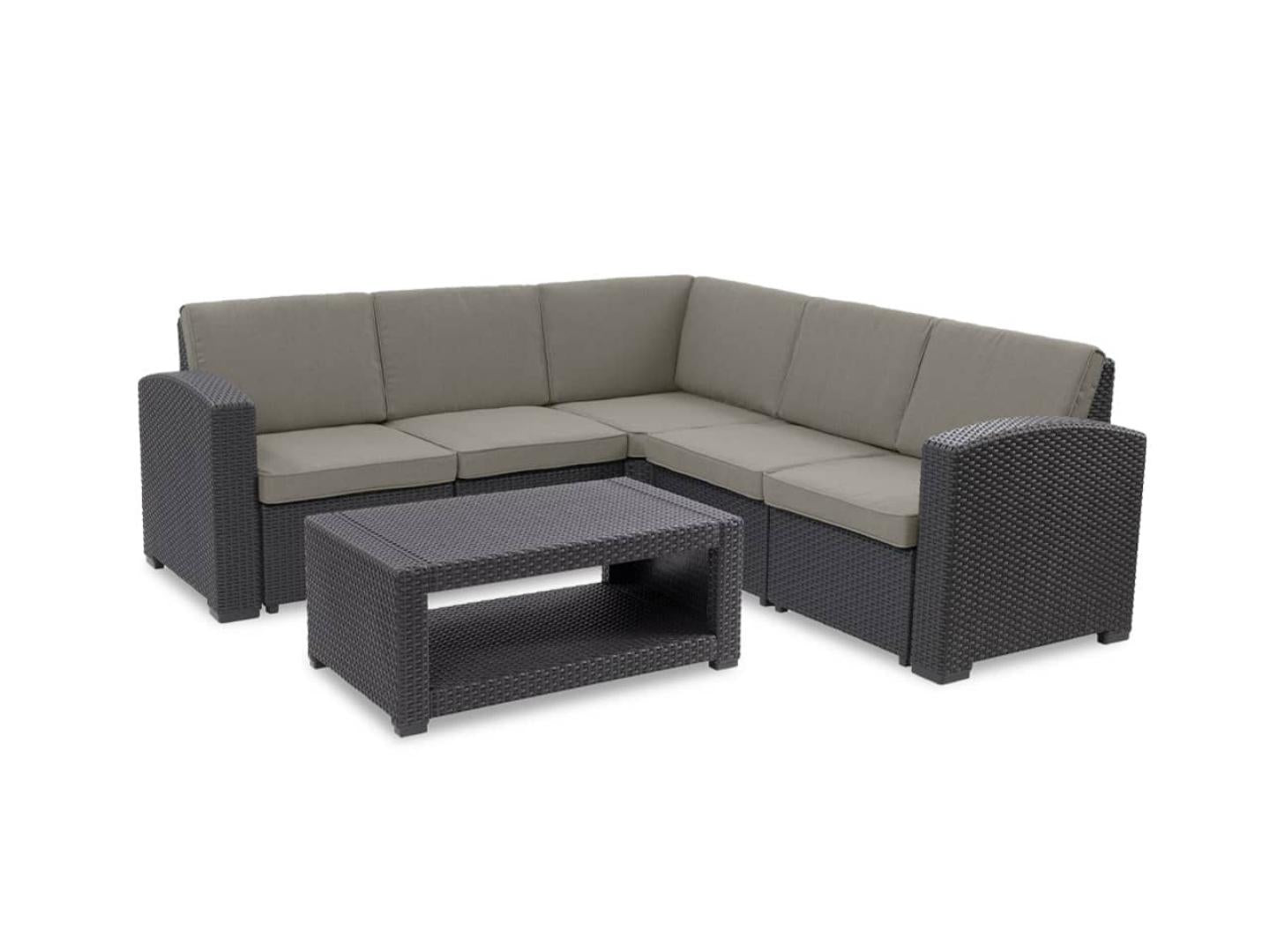 milos corner sofa outdoor rattan - Lux Furniture