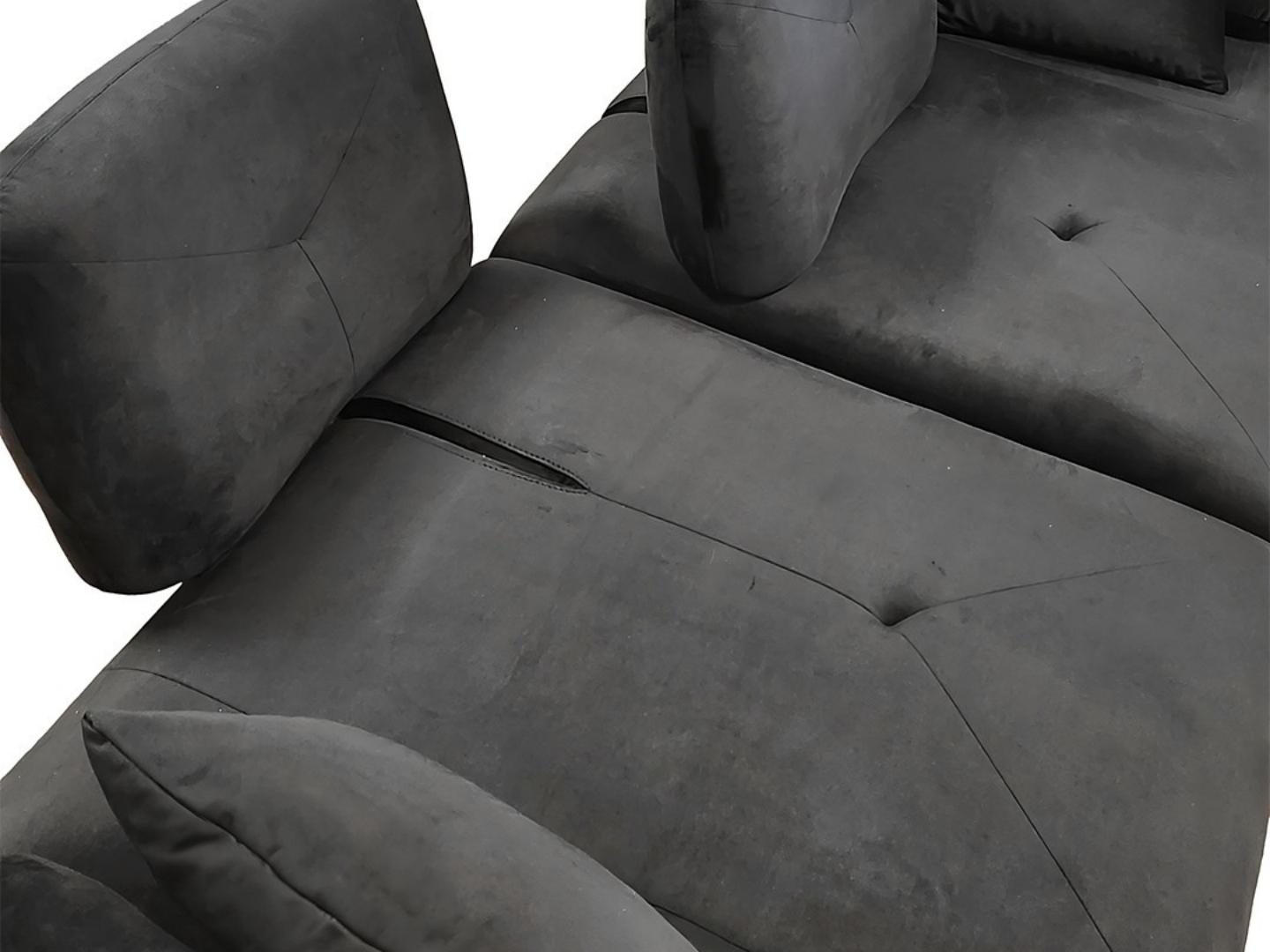 black 3 seater sofa bed - Lux Furniture