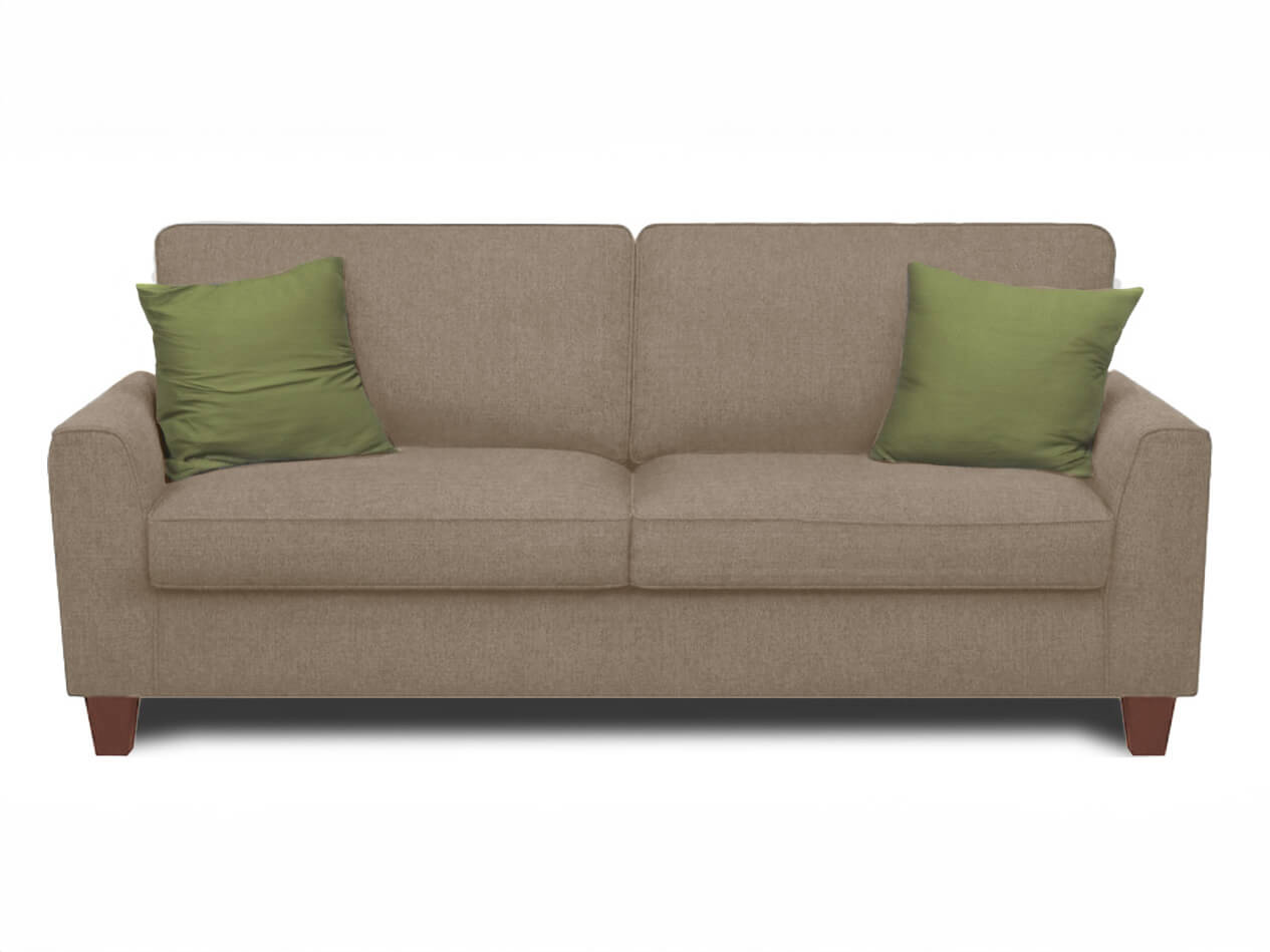 classic 2 seater sofa renata - Lux Furniture / Light brown