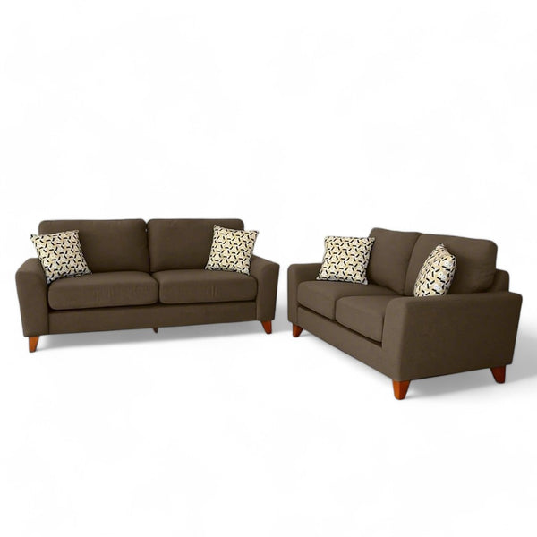 Κλασσικό Σετ Σαλονιού Ρενάτα | Lux Furniture / Brown