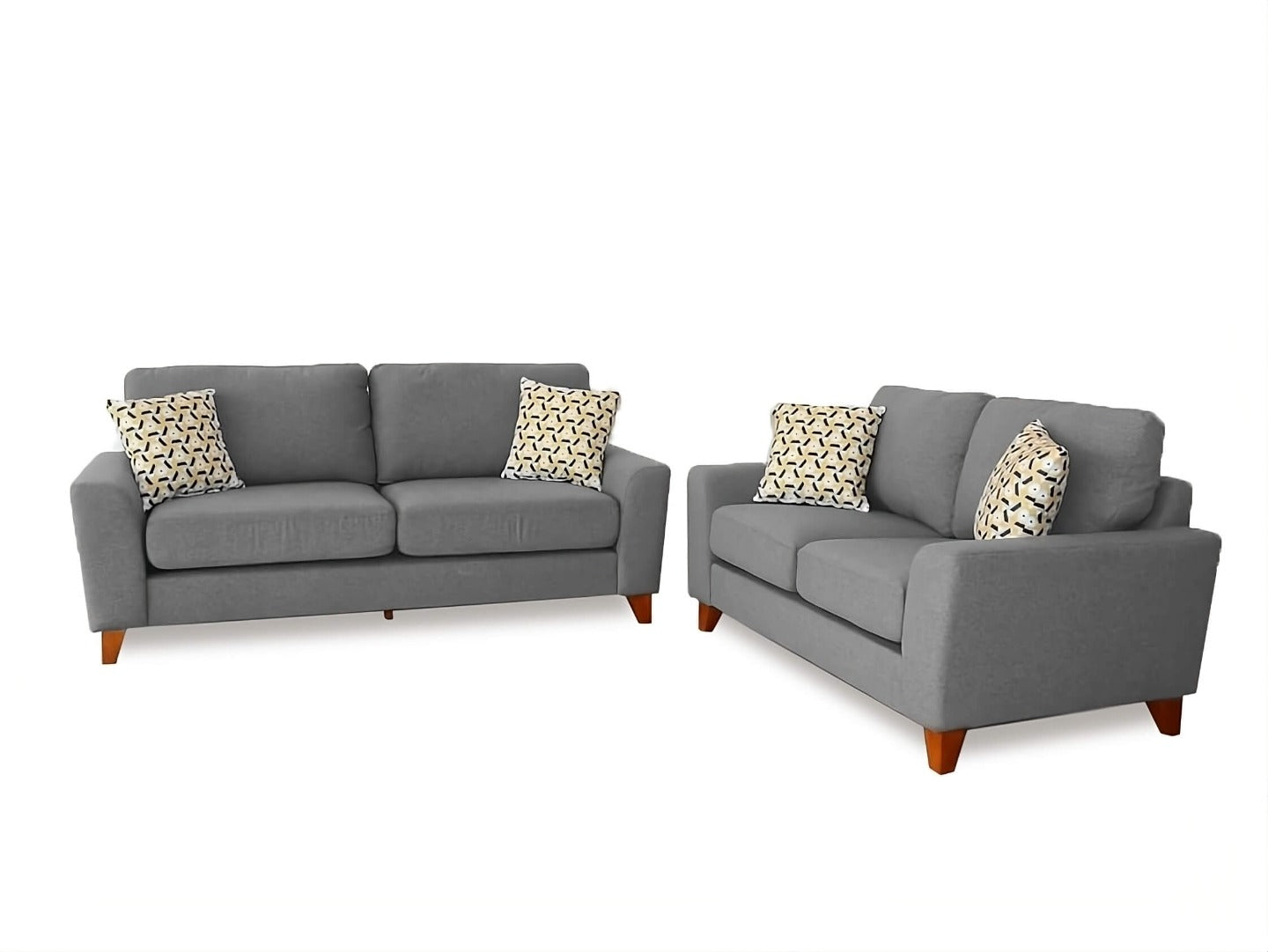 renata sofa set grey - Lux Furniture
